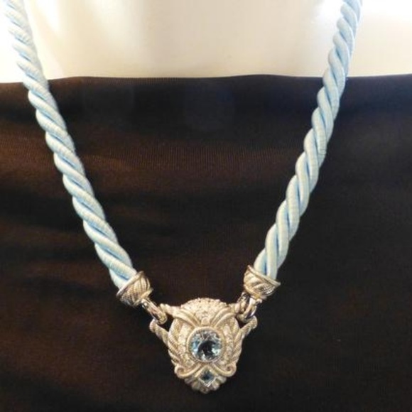 Judith Ripka Jewelry - Judith Ripka Vintage Blue Topaz Necklace